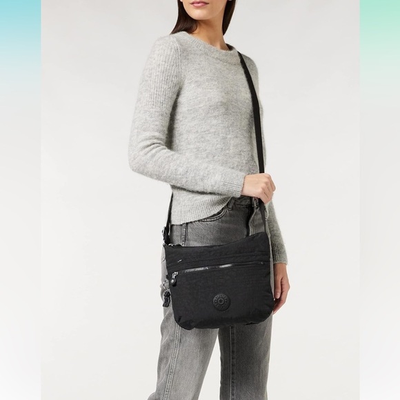 Kapling Handbags - Kapling Classics Women Black Noir Nylon Crossbody Bag Adjustable Strap